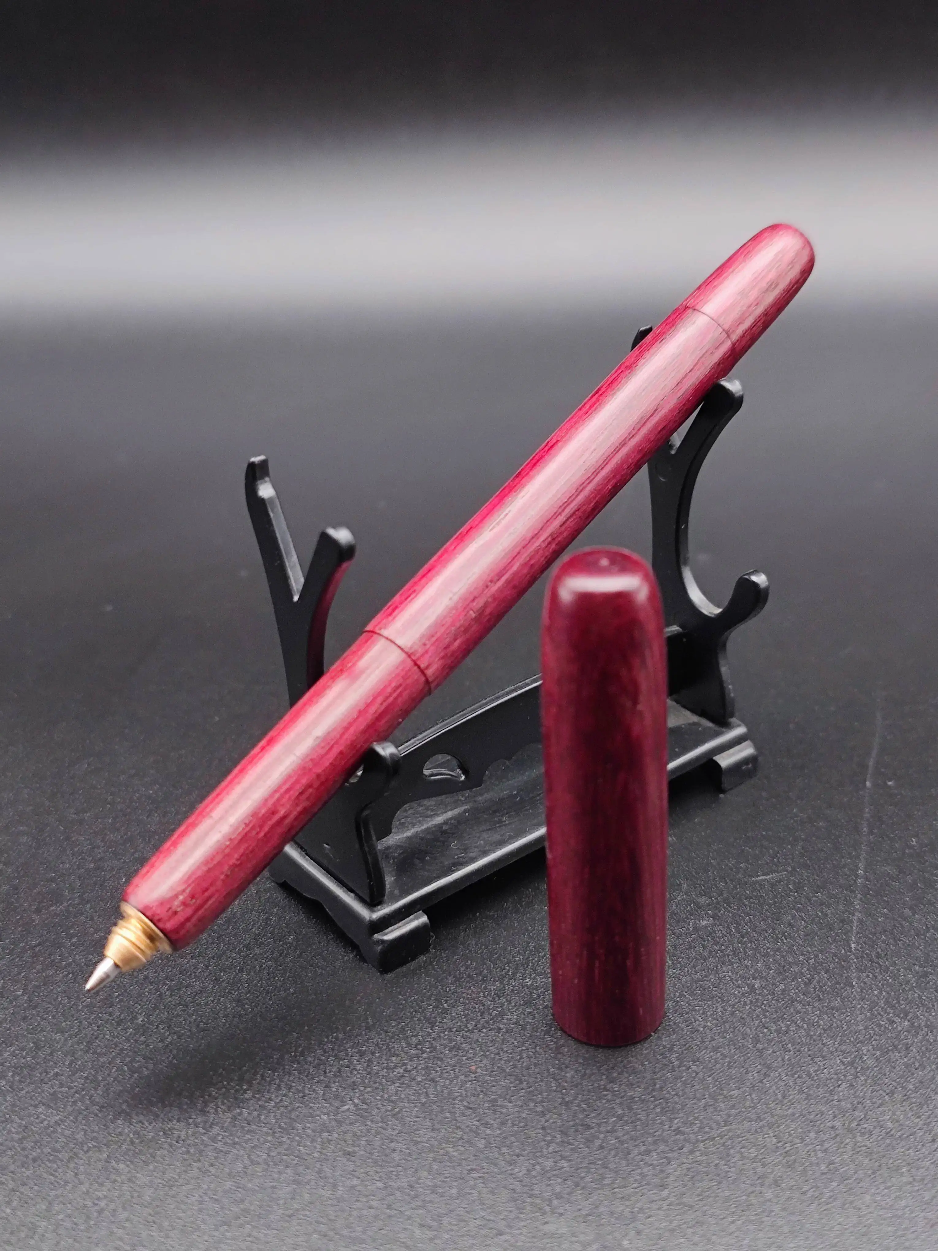 

"Millennium" BloodWood Violet Color Gel Pen Barrel Solid Wood Gel Pen Universal Refill Handmade Pen