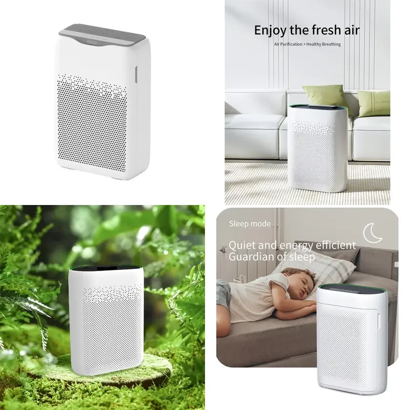 Newly designed smart WIFI remote control home air purifier PM2.5 display screen can remove dust and pet hair HEPA filter