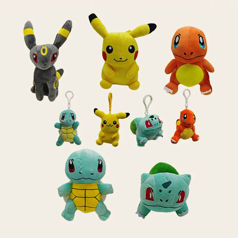 

POKEMON Pet Elf Squirtle Turtle Pendant Doll 4-inch Pokémon Charmander Bulbasaur Seed Plush Toy Kids Gift Hanging Decor Doll