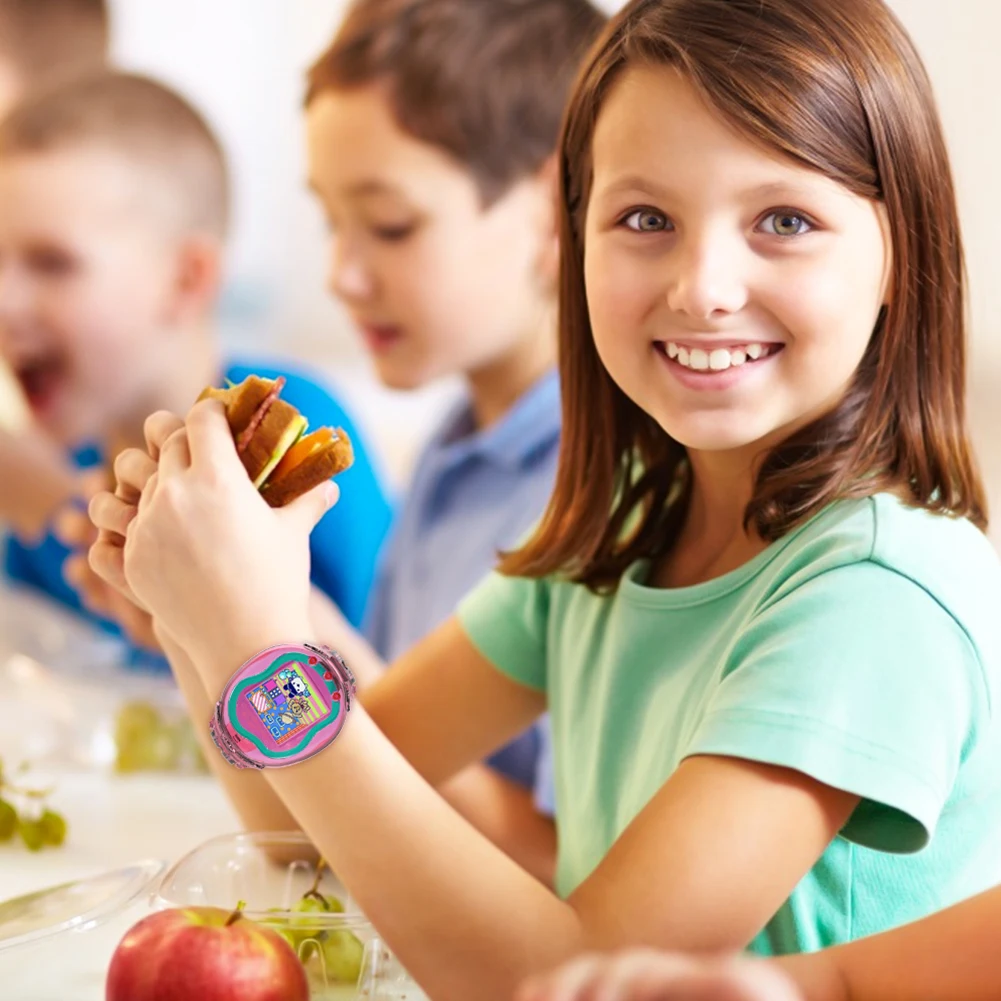 TPU Polsband Schokbestendige Polsband voor Tamagotchi Uni Anti-Drop Interactieve Virtuele Huisdier Band voor Kinderen Tiener Volwassenen 6.3-8.85in