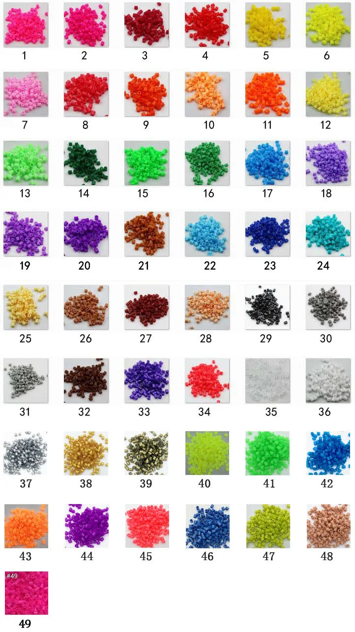 5mm 1000pcs perler PUPUKOU Beads fuse beadsd Pearly Iron Beads for Kids Hama Beads Diy Puzzles High Quality Handmade Gift Toy