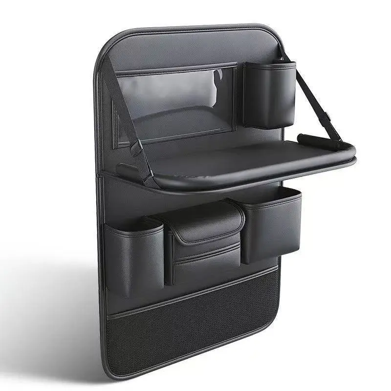 Car Seat Back Storage Bag Hanging Organizer Rear Seat Storage Box and Lumbar Support Pillow Universal Auto Accessory 6