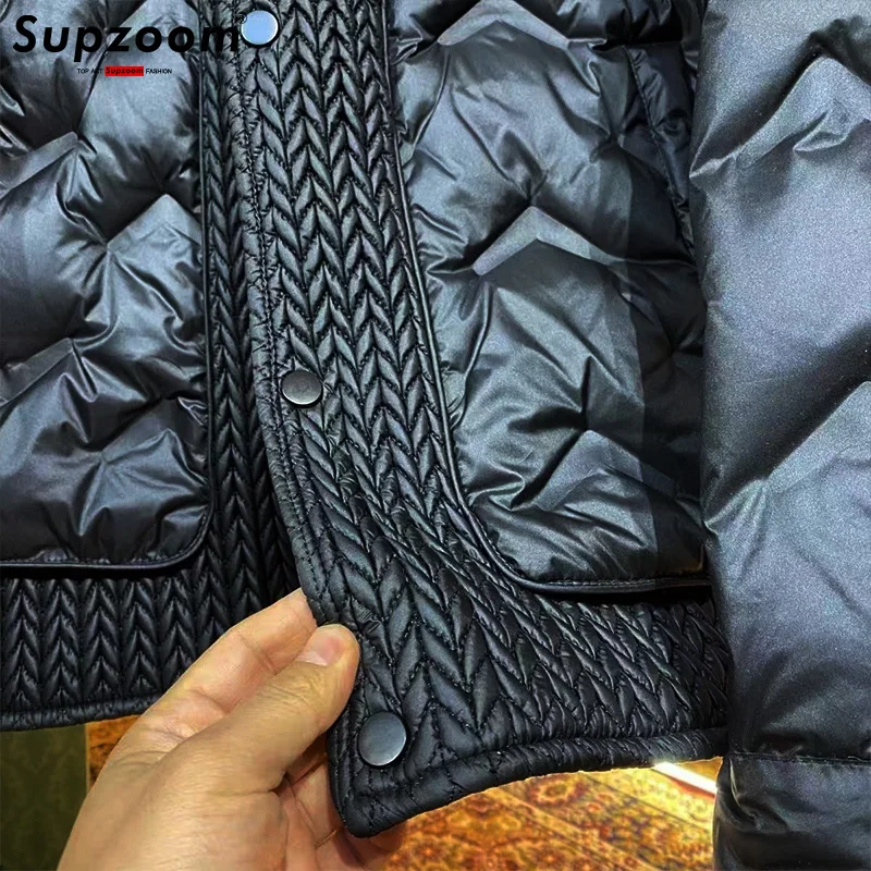 Supzoom New Arrival Top Fashion Casual Splicing Mens Winter Trendy Bread Suit Couple Cotton-padded Jackets And Coats