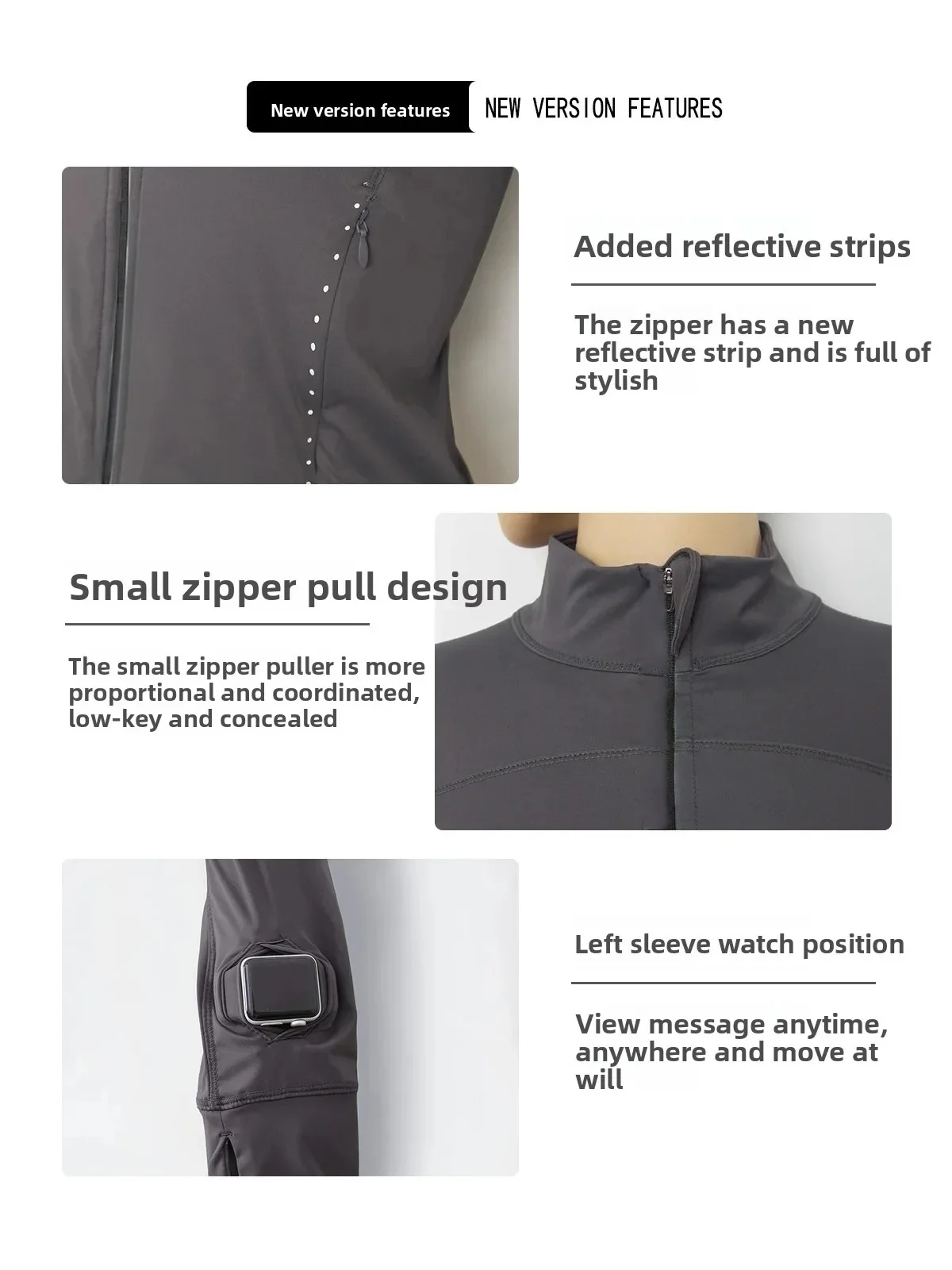 Women's Sport Yoga Clothes Lightweight Breathable Outdoor Running Fitness Suit UV Protection Tight Fit Sunscreen Outerwear