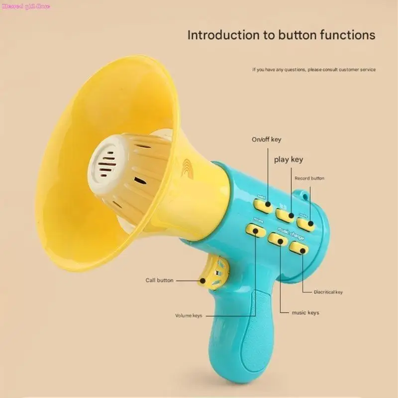لعبة مكبر صوت للأطفال متعدد الألوان D0JC عملية بسيطة وتسجيل صوتي تتميز بأنها مناسبة للسفر