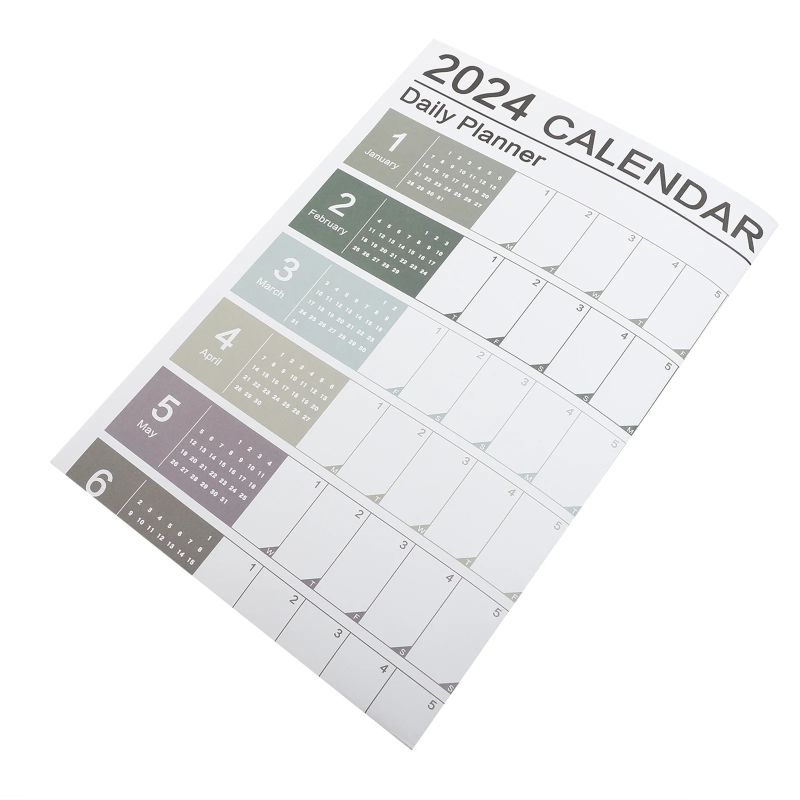 

1Set Yearly Wall Hanging Calendar 2024 Creative Simple Design Memo Spaces Home Office Planner Yearly Schedule Calendar