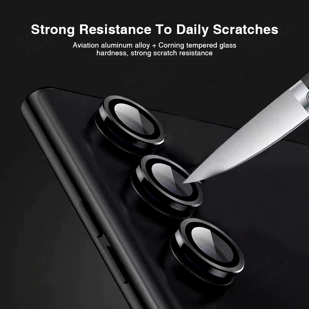 Lens Matel Ring Protect Cover For Samsung Galaxy A54 A34 A24 A14 5G 9D Camera Protective Glass Sumsung A 14 24 34 54 2023 Fundas