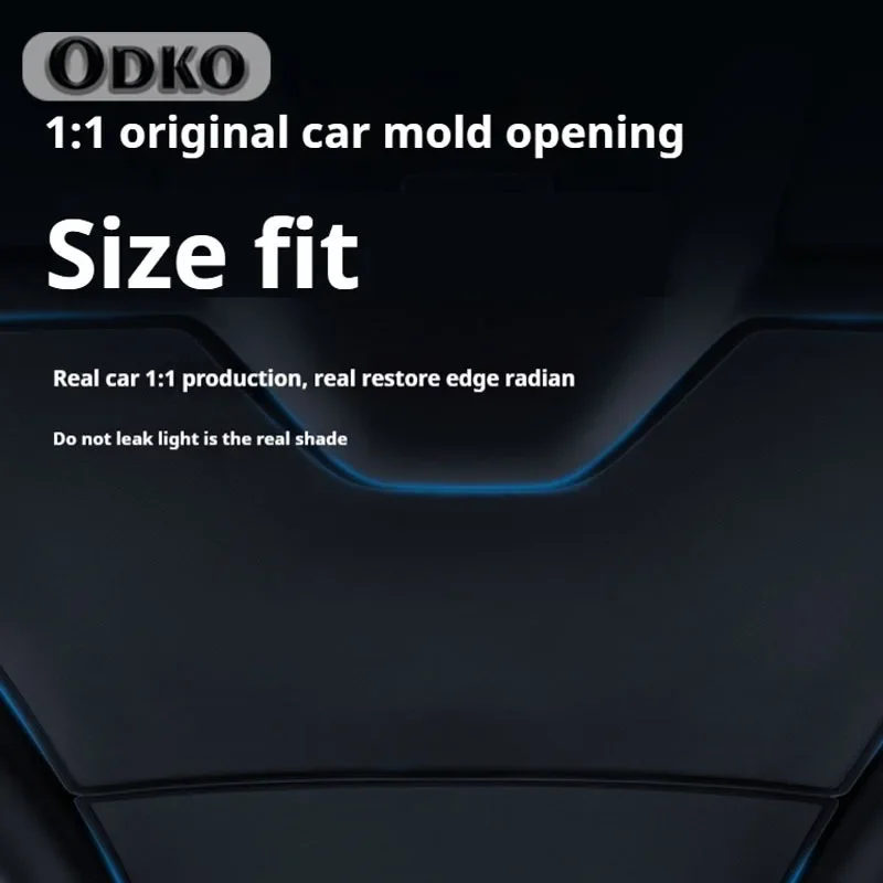 مظلة امتصاص كهروستاتيكية للسيارة ، مظلة سقف لسيارة بوليستار 2 ، ستارة سماوية ، ملصق تظليل