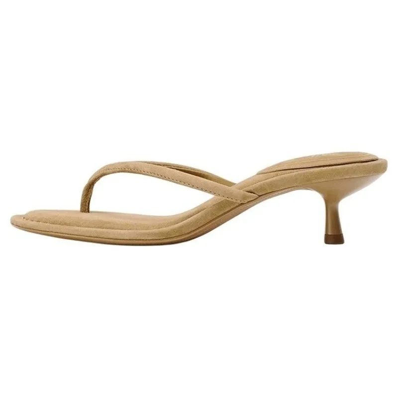 Clip Toe Flip Flops Shoes Women High Heels Sandals Summer Slippers Slingback Casual Shoes 2025 Dress Pumps Beach Slides Mujer image 6