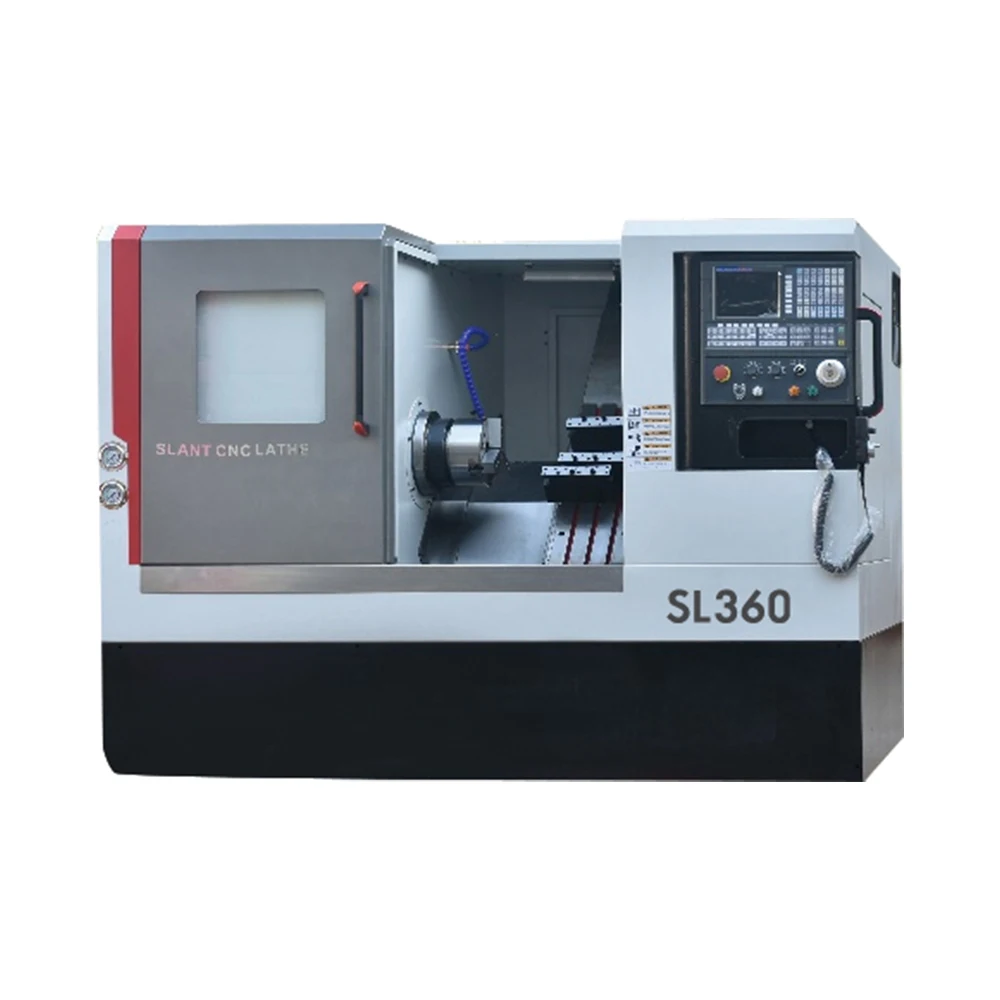 Tornio Per Metal SL360 cama inclinada CNC torno de banco máquina de alta precisión torno de fresado de torneado de Metal Mini torno de corte