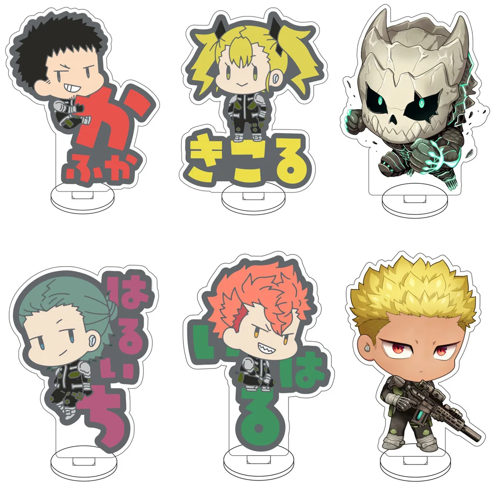 10CM Anime Kaiju No.8 Kafka Hibino Yonomiya Kikoru Sōshirō Hoshina Reno Ichikawa Cosplay Acryl-Figur Ständer Niedliche Geschenke Dekorationen