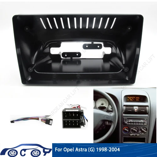 Radio Fascia de coche de 9 pulgadas para Opel Astra (G) 1998-2004, reproductor de marco estéreo Android, Panel de unidad principal de 2 Din, embellecedor de tablero con cable