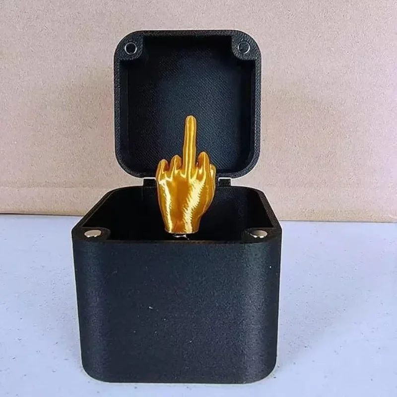 

Funny Christmas Prank Gift: Middle Finger in a Box - Great Office Desk Decoration or Home Decoration