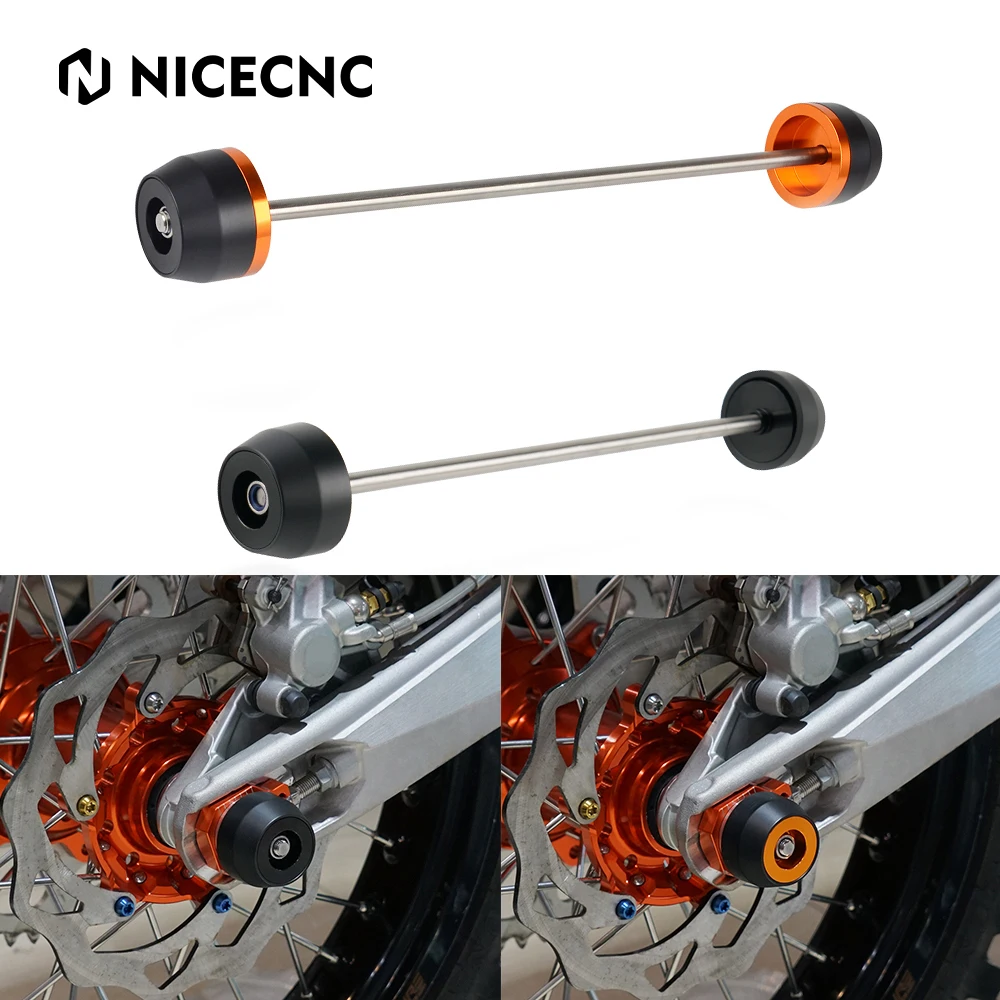 

For KTM 790 DUKE 890 Duke R Front Rear Axle Slider Fork Protector 790 DUKE 2018 2019 2020 2021 890 Duke R 2020 2021