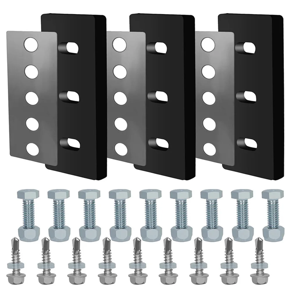 Impeller Modification Kit Basen 1 4in Rubber Paddle Blade Accessory 3-Paddle Configuration Lock Nuts And Bolts