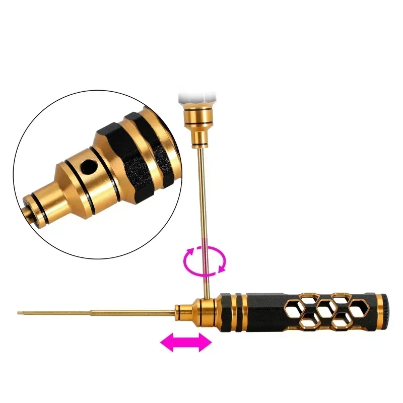 1 PC 1.5 มม.2.0 มม.2.5 มม.3.0 มม.Golden HEX Screw DRIVER ไขควงแต่ละสําหรับ FPV Drone Heli เครื่องบินรถยนต์เรือ RC Part