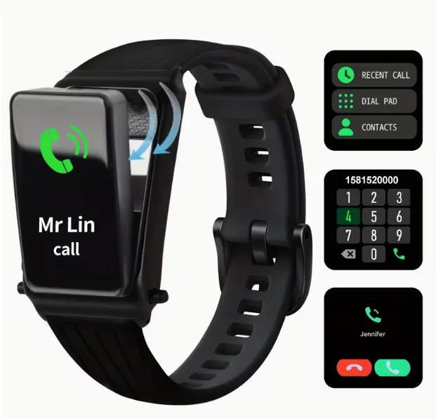

New Leisure Smartwatch Wireless Bluetooth Call Message Remind Sleep Monitoring Smartband Full Screen Touch Watches Men