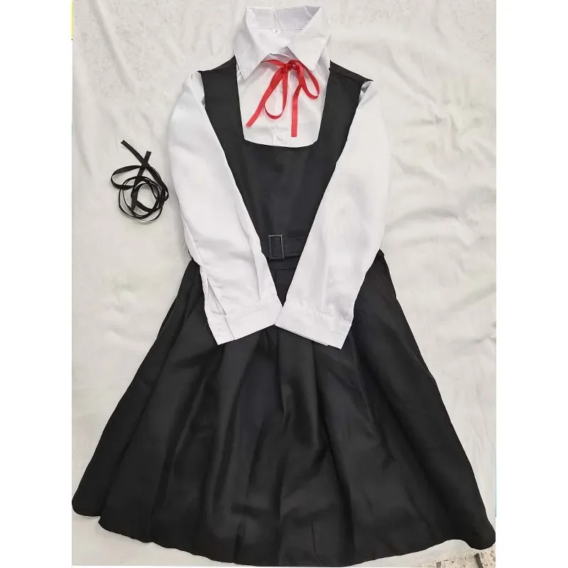 2026 Mitaka Asa Cosplay Costume with Dress Black Red Necktie Socks Halloween Comic Con Plus Size Mitaka Asa Outfits