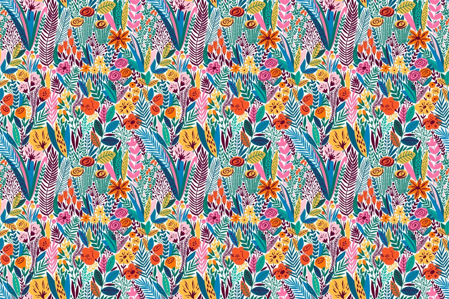 Custom Southeast 3D Mural Wallpaper Modern Vintage Colorful Flowers Landscape Photo 3Ｄ Wallpapers Living Room Bedroom Home Decor