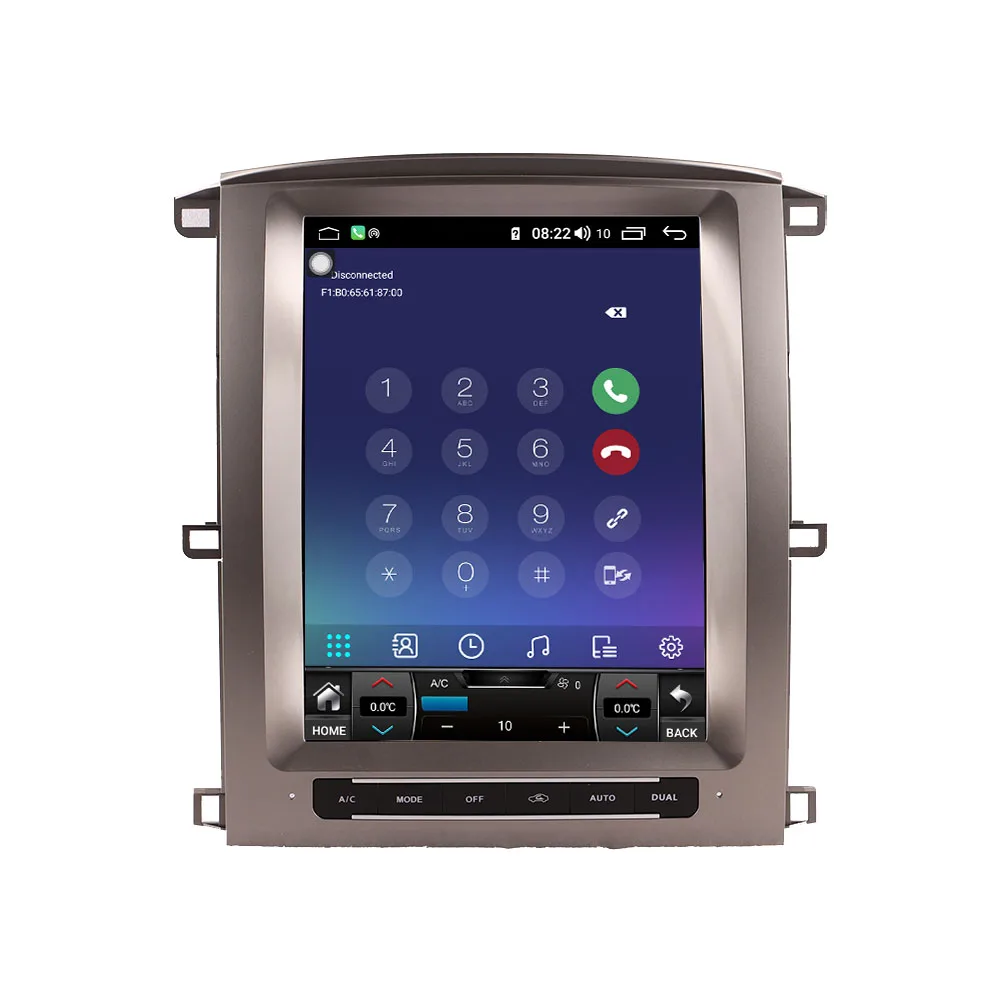 8G + 256G لكزس LX470 لتويوتا لاند كروزر LC100 2002-2007 شاشة كبيرة راديو السيارة ستيريو مشغل وسائط متعددة لتحديد المواقع والملاحة DVD #5