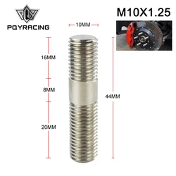 PQY - 10mm M10x1.25 Exhaust Stud 303 Stainless Steel Double End Threaded Screw PQY-DEB01