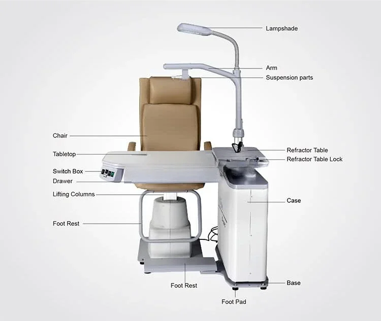 For optical refraction unit  OU-6000  ophthalmic instrument table