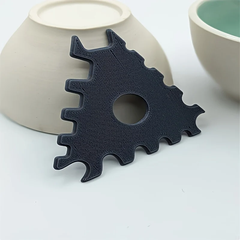 Ceramic Sculpting Tools 1 Pc Pottery Ribs Edge Shaper PLAs For Mug Bowl Plate Profiles Consistent Curves Beginner Experts Studio