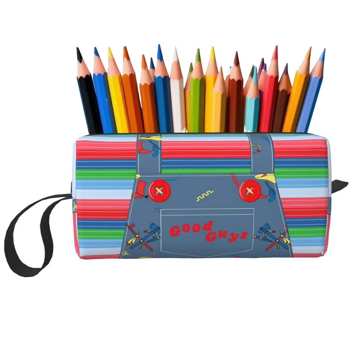 

Детский комбинезон для куклы Good Guys Chucky Killer, пенал, коробка для ручек, сумка-карандаш, канцелярские принадлежности, дорожная женская косметичка