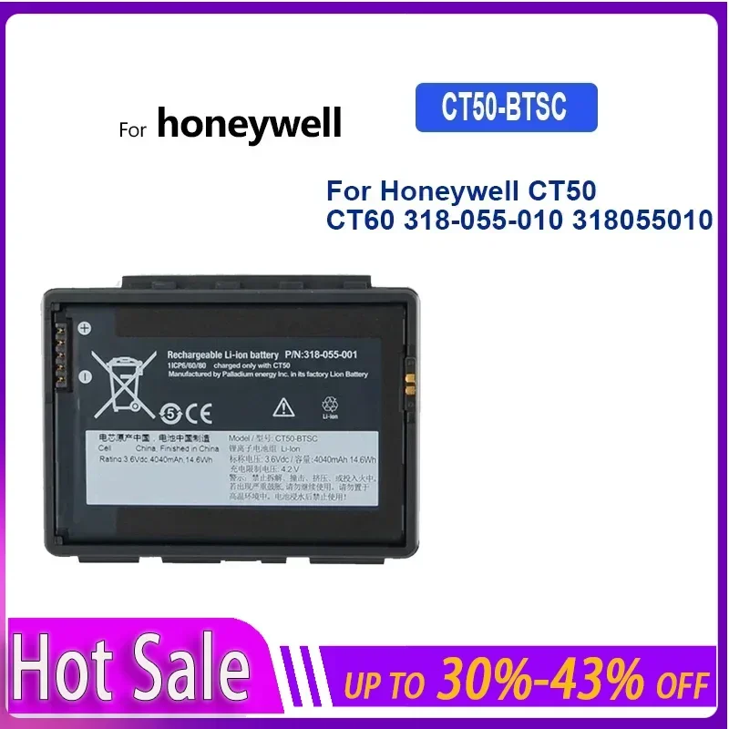 

Сменная батарея для Honeywell Intermec CT50 CT60 4G/LTE 318-055-001 CT40 CT45 318-055-014 CT50-BTSC, аккумуляторная батарея