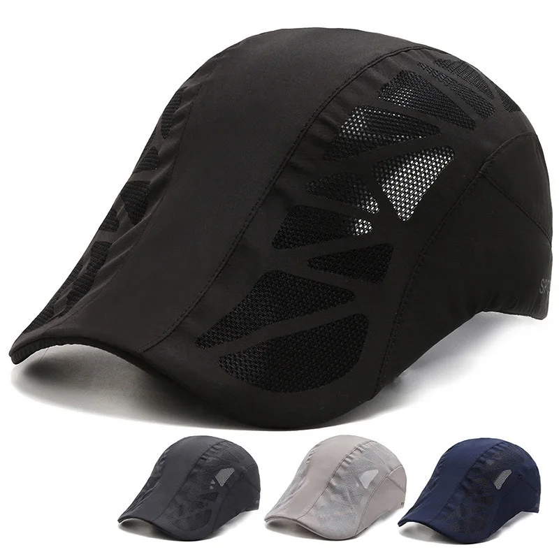 

New Spring Summer Thin quick-drying Front Hat With Duck Hat Sunshade Sun Protection Outdoor Fishing Sun Hat Man Hats Mz136