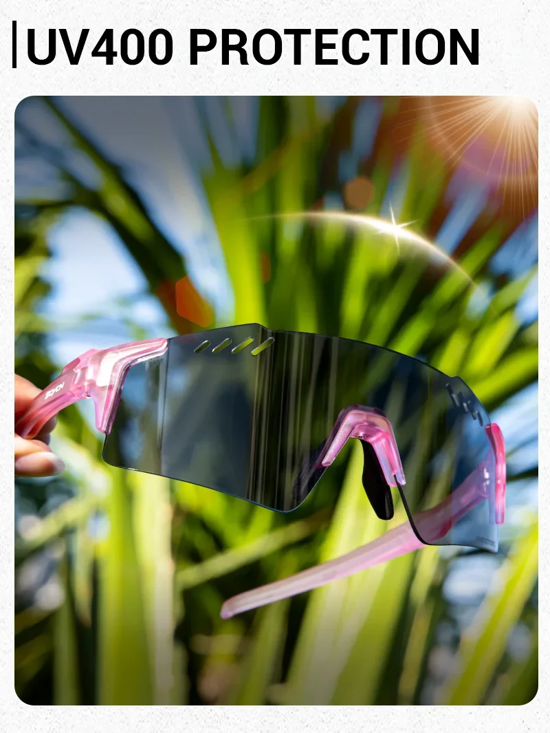 SCVCN Outdoor Photochrome Sonnenbrille Sport Radfahren Gläser Mann MTB Gläser Frauen Fahren Fahrrad UV400 Schutzbrille – Detail 4
