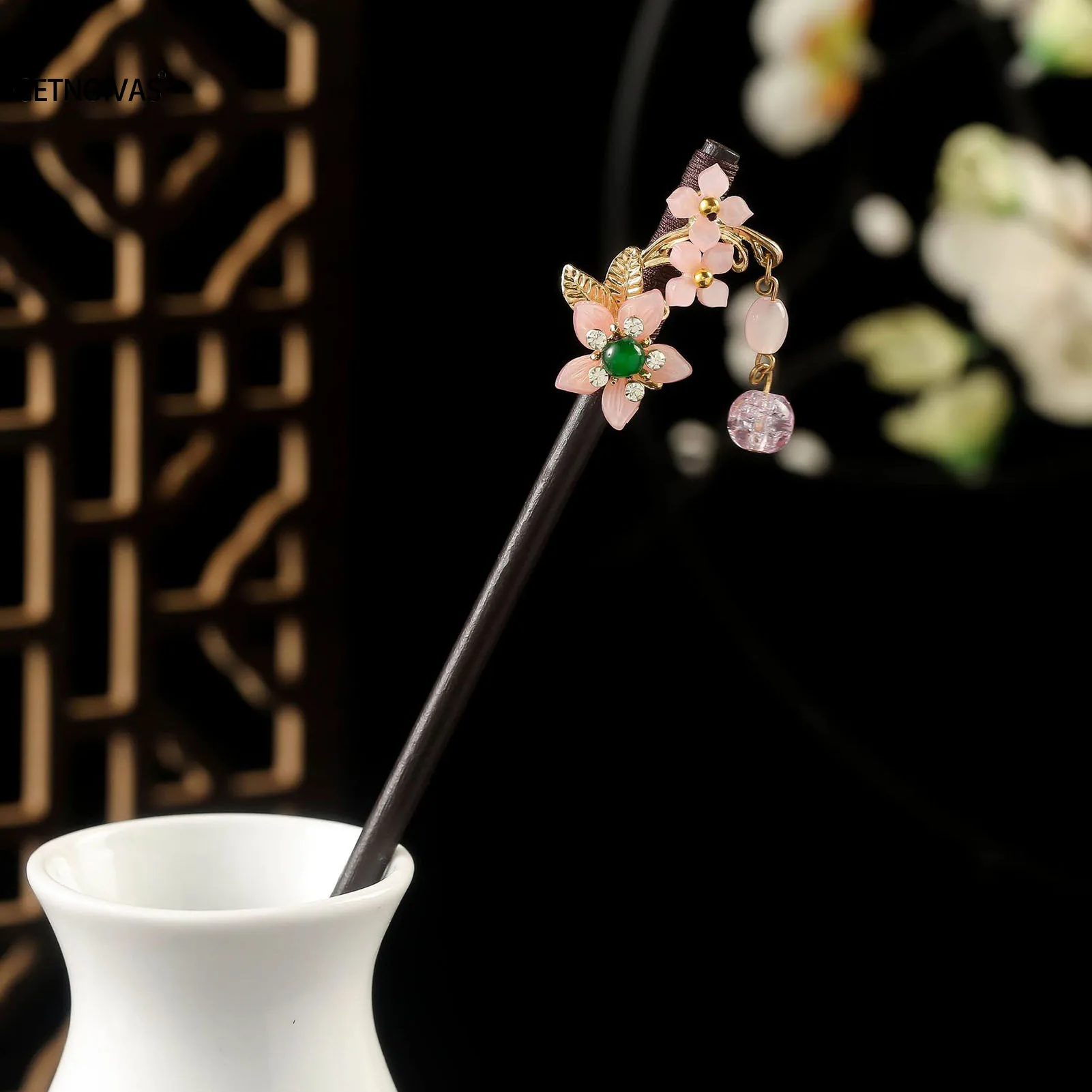 Vintage Hair Stick Pick Natural Wooden Wood Chinese Style Chopsticks Ethnic Hair Pin Women Hairpins Jewelry Accessories Tiara