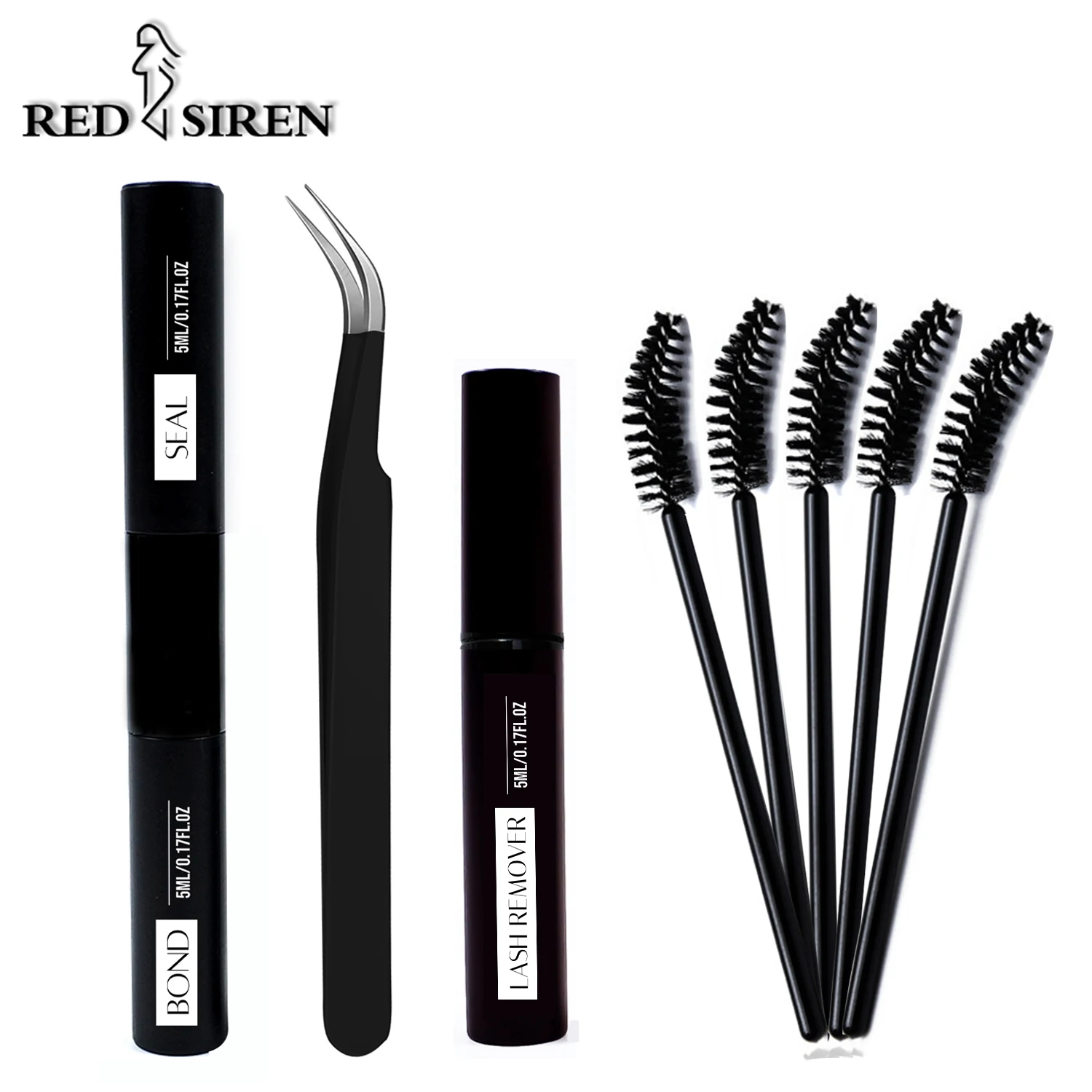 Kit de unión y sellado de pegamento para pestañas, con removedor de pegamento para pestañas, pinzas y cepillo para pestañas, herramienta de maquillaje para grupos de extensiones de pestañas