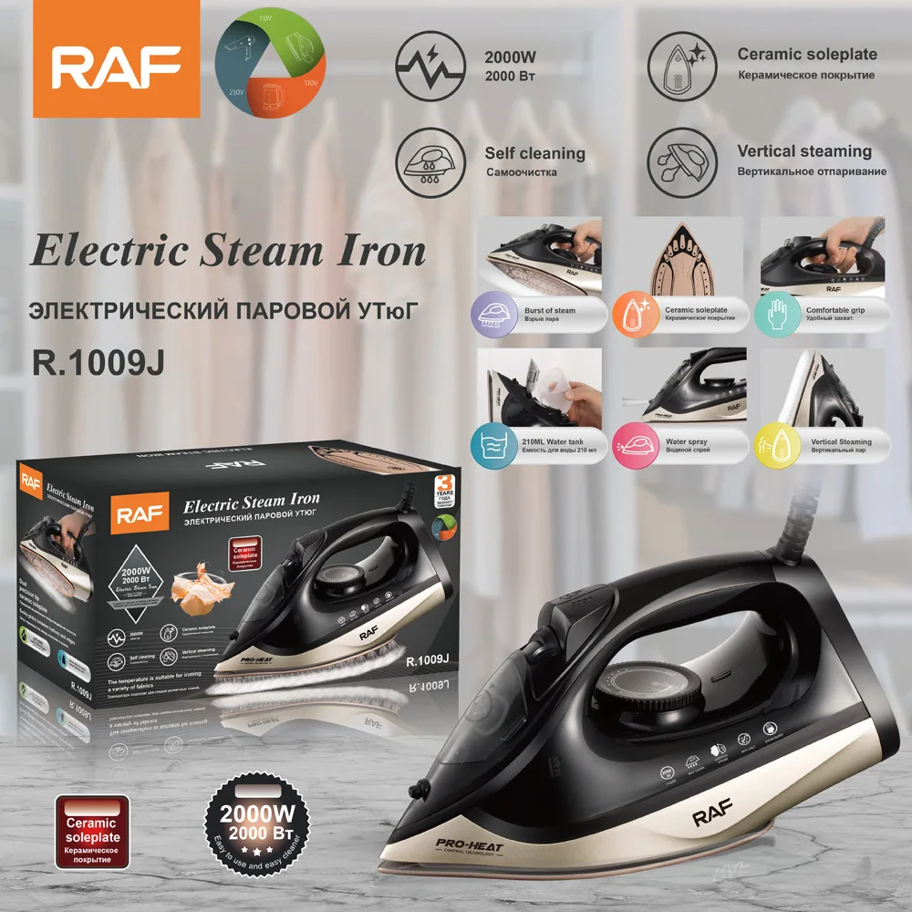 2000W electric steam iron European 220V steam electric iron ironing clothes household appliances