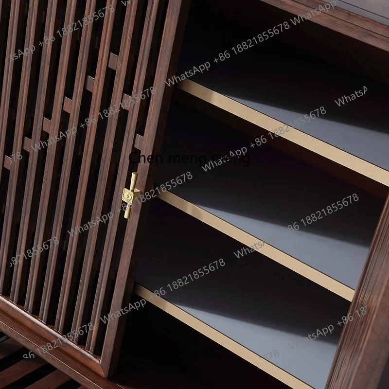 X Solid wood shoe cabinets, ebony furniture, Zen entryway, storage, entrance hall cabinets