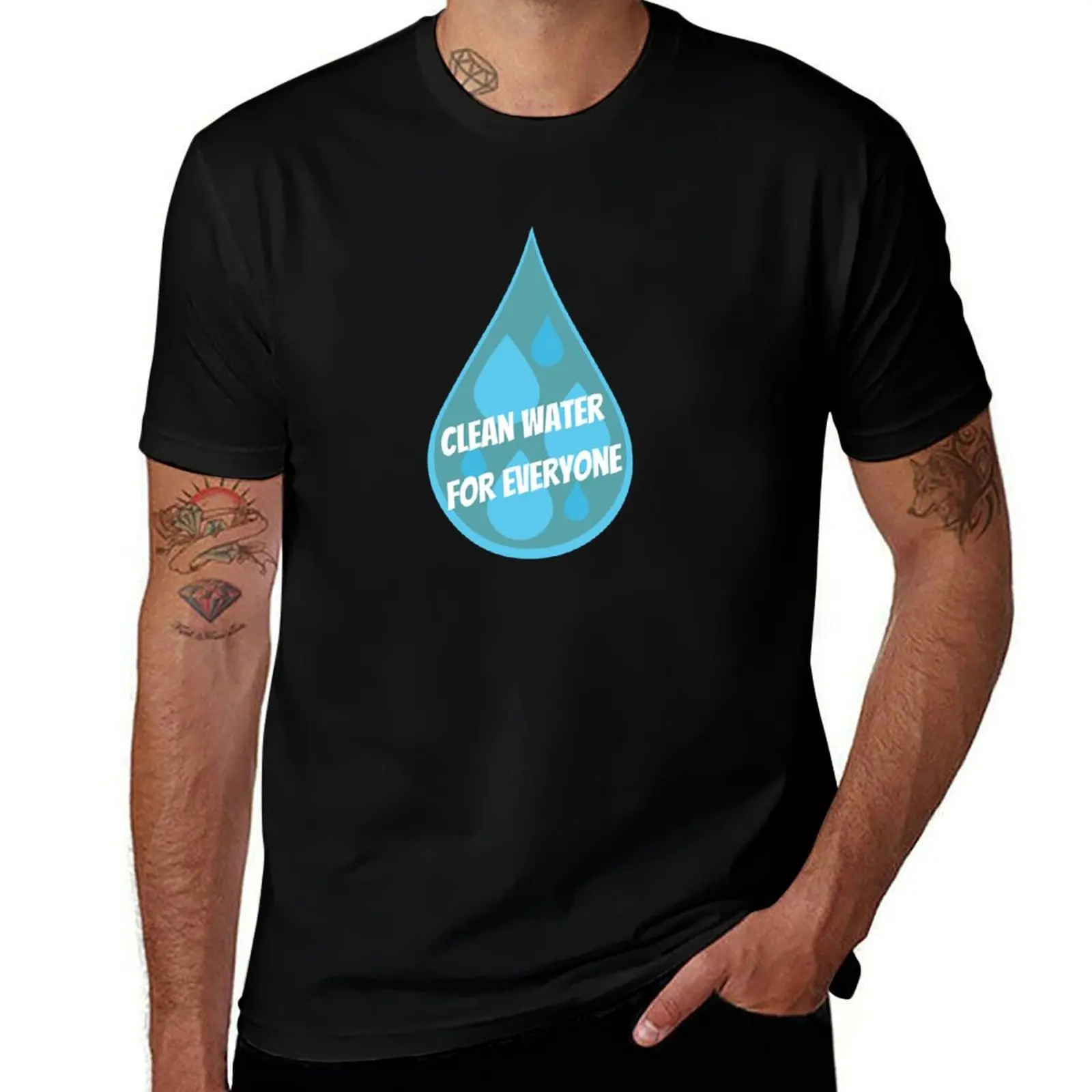 Clean water for everyone T-Shirt cotton t shirt pack T-Shirt