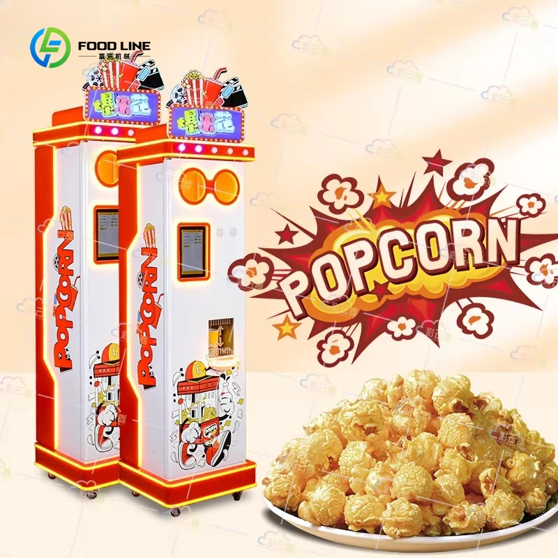 Fabrication automatique de distributeur automatique de pop-corn de carte de crédit de fournisseur de distributeur automatique de pop-corn