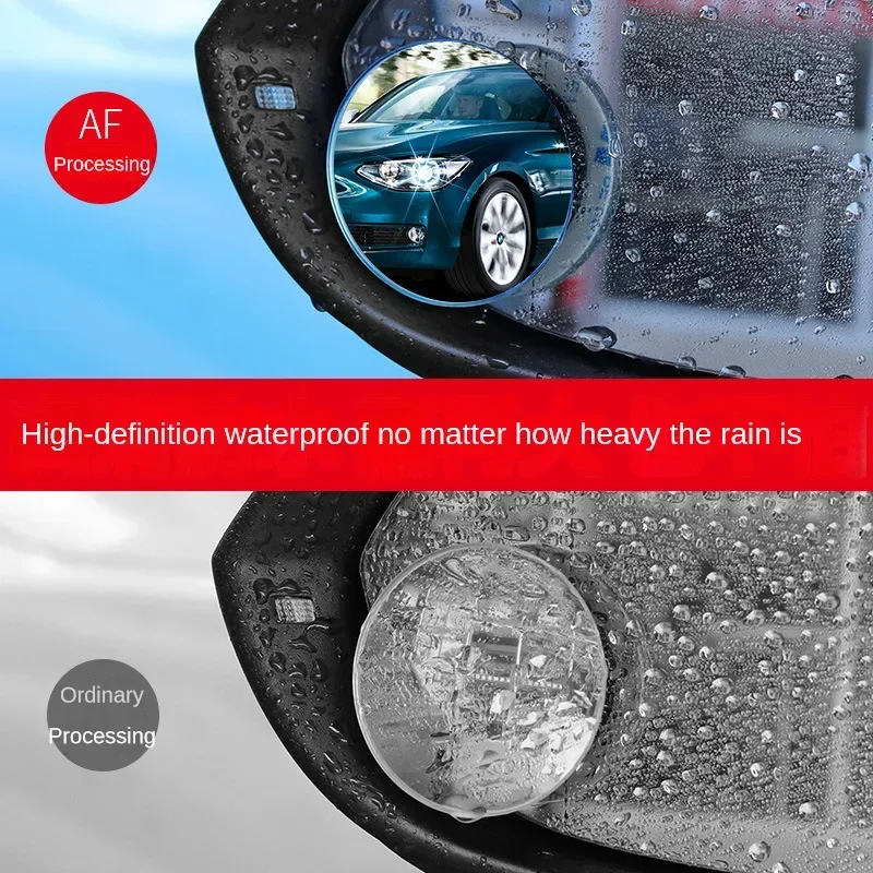 Car Blind Spot Rearview Mirror Wide-angle 360 Adjustable Small Round Mirror Car Reversing Assist Rearview Mirror Convex Mirror