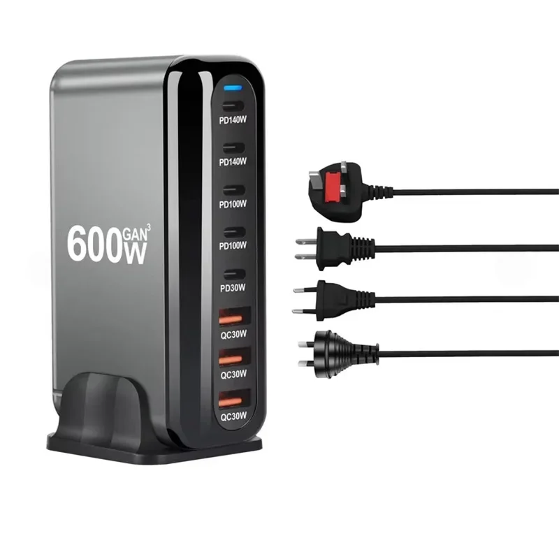 cargador-usb-c-de-600w-estacion-de-carga-usb-c-de-8-puertos-pd-140w-carga-rapida-gan-iii