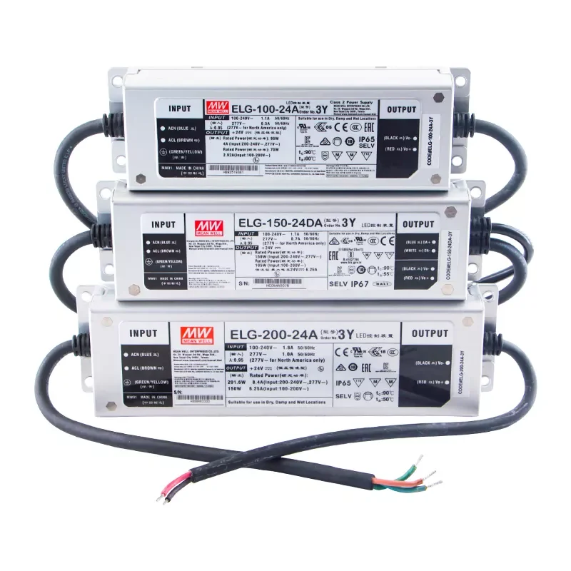 

Mean Well ELG LED Driver 75W-240W Single Switch Power Supply