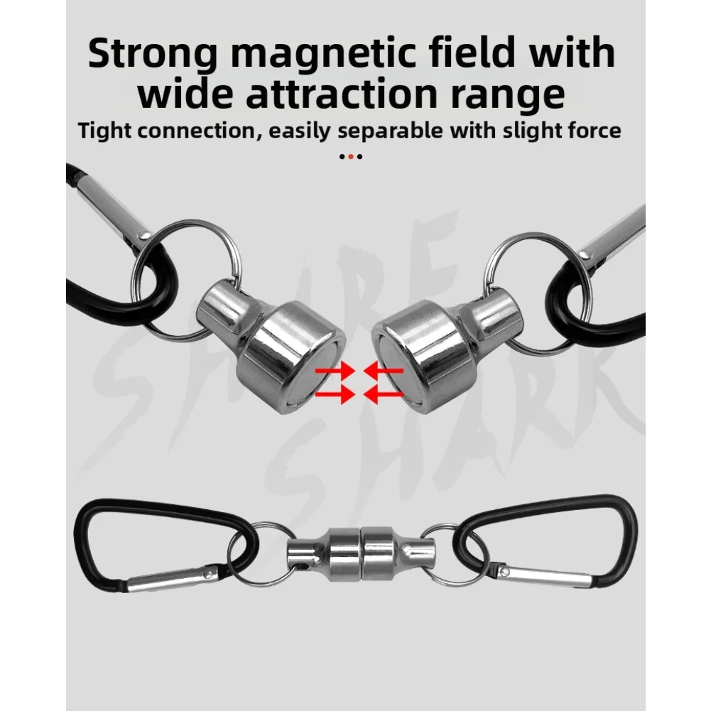 

Для любителей рыбалки и улицы, магнитный зажим для рыбалки, многофункциональная прочная пряжка, пряжка для кемпинга, алюминиевый сплав