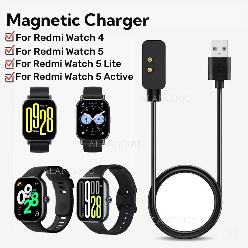 Magnetic Charger for Redmi Smart Watch 5 , Watch4 , Watch 5 Lite , Watch5 Active Universal USB Charging Cable