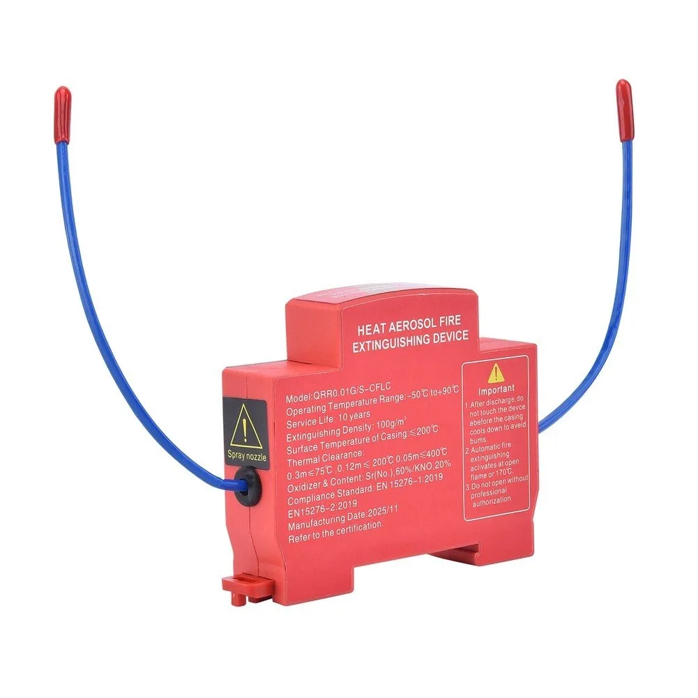 For Tight Electrical Spaces Automatic Fire Suppression for din Rail Mountable 5 Second Response Time For Ev Power Enclosures
