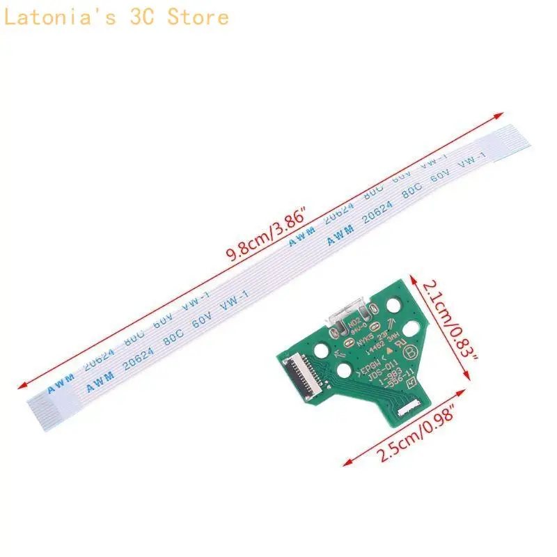 USB-Ladeanschluss-Buchsenplatine JDS-011 für Controller mit 12-poligem Flexkabel X3UB – Detail 6
