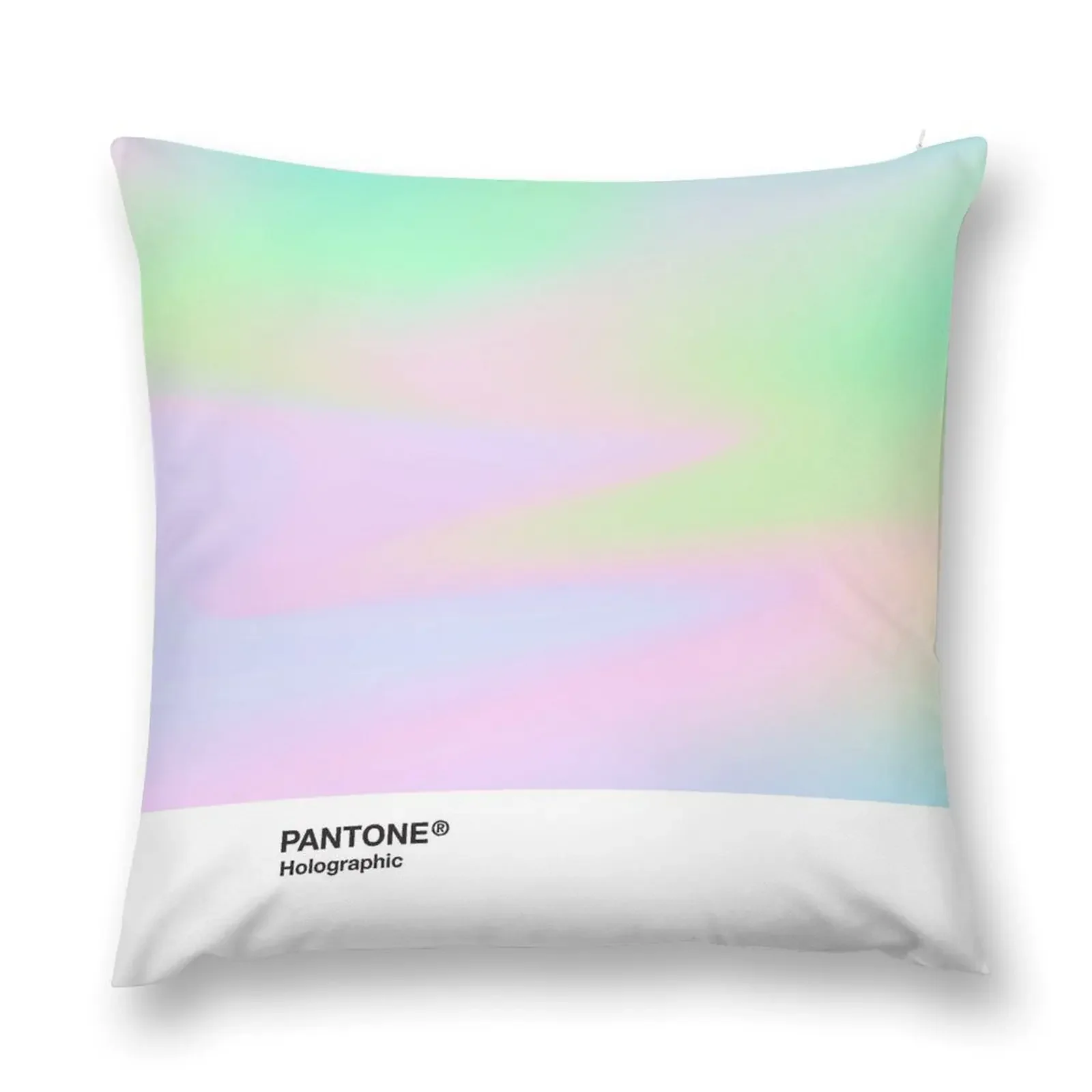 H.I.P.A.B - Holographic Iridescent Pantone Aesthetic Background pt 4 Throw Pillow pillow cover luxury pillow