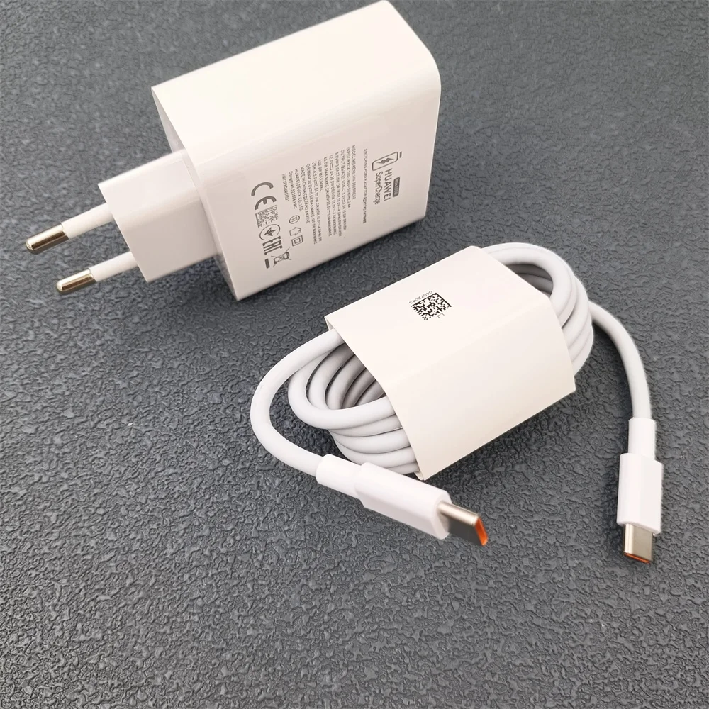 Original Huawei 100W Charger EU USB A/C Port Super Charge Adapter 1/1.5/2M 6A PD Type C Cable For Pura 80 70 Ultra Pro+ Mate70 - náhled 5