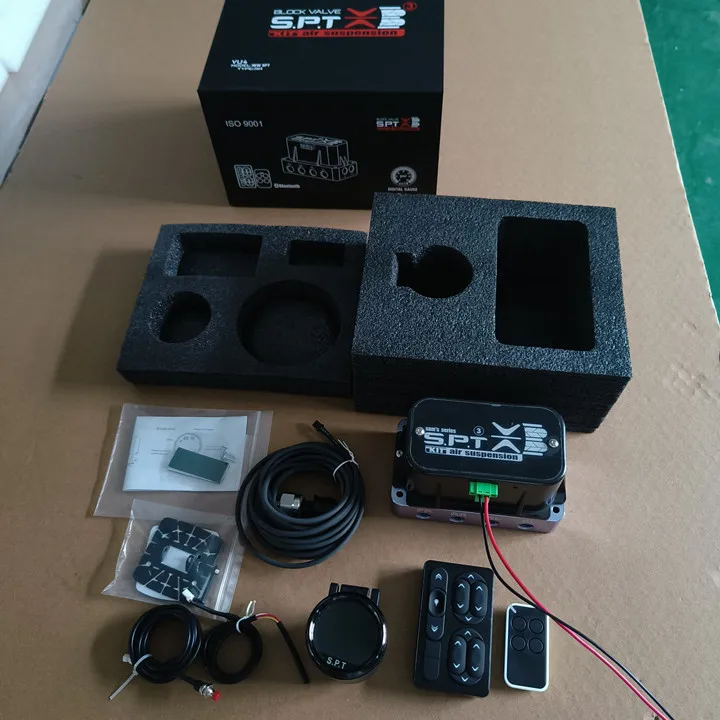 Accuair AVS Air Suspension Wireless Remote Controller Airlift Ride S.P.T SL-VU4C Valve with Manifold Gauge OEM Customizable