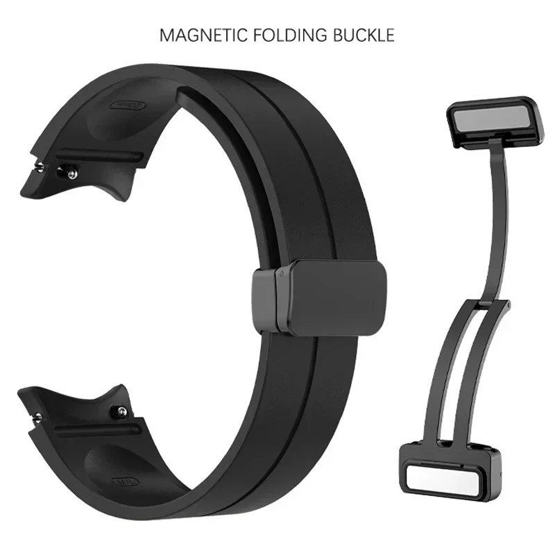 

Magnetic Buckle Band for Samsung Galaxy Watch4 5 6 7 Strap 40mm 44mm Pro 45mm Classic 42mm 46mm 43mm 47mm Silicone 20mm Bracelet