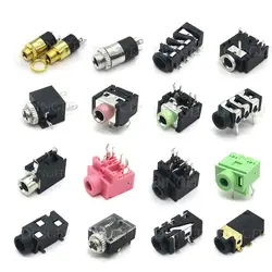 10PCS Headphone jack 3.5MM PJ Audio video female dual channel stereo jack Jack Socket Stereo Solder Panel Mount PJ-313 PJ-392 PJ