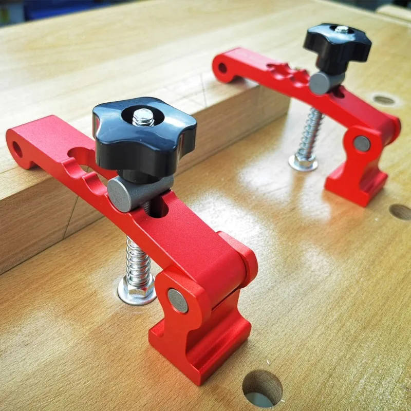 Woodworking desktop quick positioning clamp T-shaped groove adjustable pressure plate press fixture worktable fixed clamp